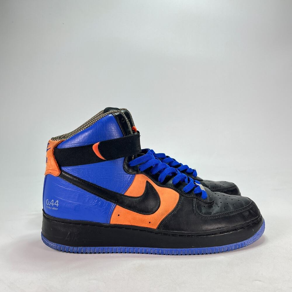 Nike Air Force 1 High Supreme LE Royal Blue Black Ginger 375379-401 Mens Size 12